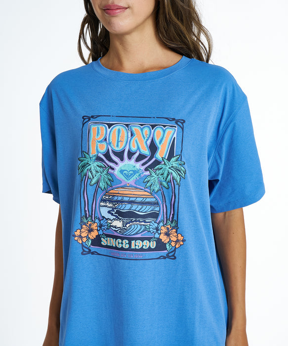 ROXY SUNSETTER TEE ラッシュTシャツ /UVカット/EASY DRY 【2026年夏