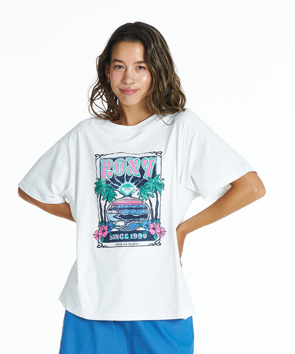 ROXY SUNSETTER TEE ラッシュTシャツ /UVカット/EASY DRY 【2026年夏