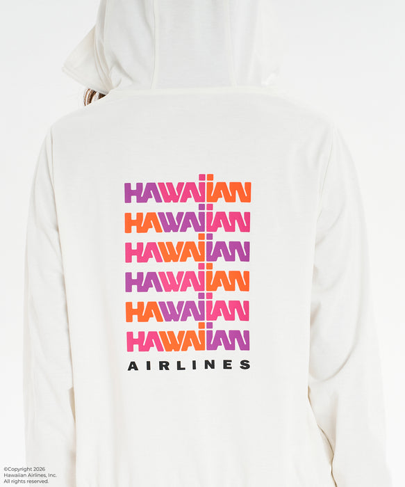 【ROXY x HAWAIIAN AIRLINES】PARKA ジップラッシュガード /UVカット/EASY DRY/接触冷感 ＜2026年夏モデル＞