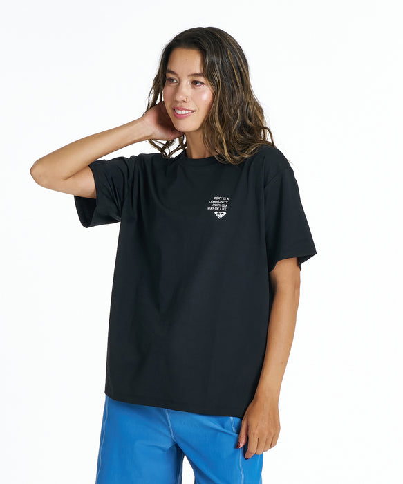 ROXY HISTORICAL LOGO LINE ラッシュTシャツ /UVカット/EASY DRY 【2026年夏モデル】