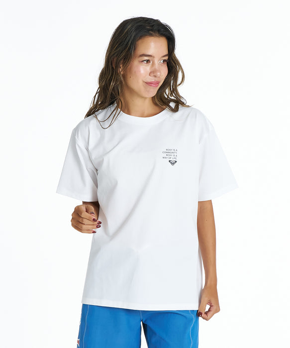 ROXY HISTORICAL LOGO LINE ラッシュTシャツ /UVカット/EASY DRY 【2026年夏モデル】