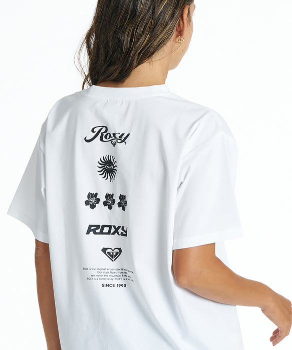 ROXY HISTORICAL LOGO LINE ラッシュTシャツ /UVカット/EASY DRY