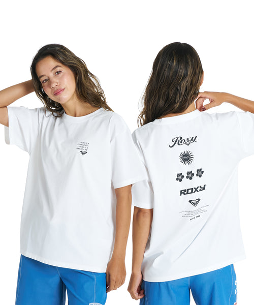 ROXY HISTORICAL LOGO LINE ラッシュTシャツ /UVカット/EASY DRY