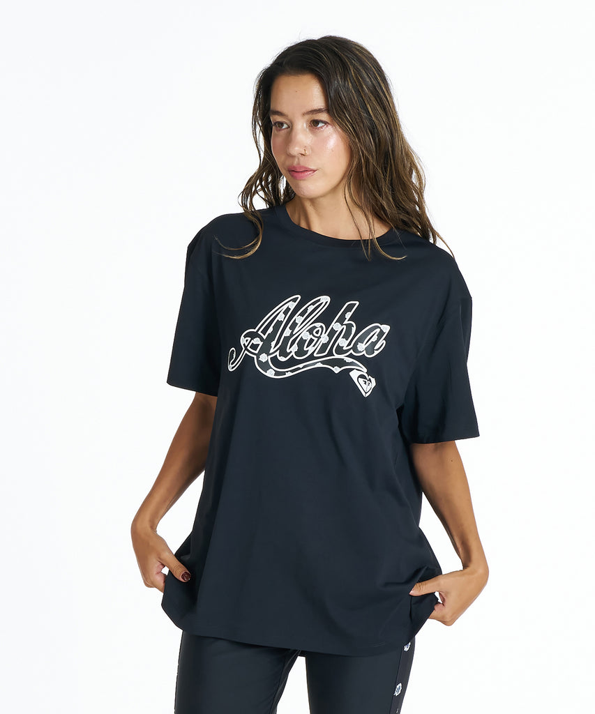 ROXY HIBISCUS COVE TEE ラッシュTシャツ /UVカット/EASY DRY 【2026年