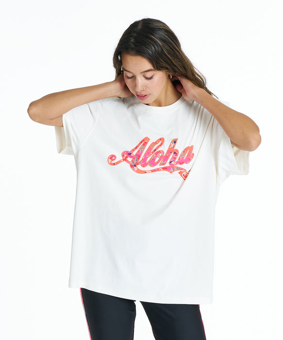 ROXY ウィメンズ HIBISCUS COVE TEE ラッシュガード 【2026年夏モデル】 NAT / L