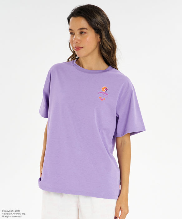 ROXY x HAWAIIAN AIRLINES】TEE ラッシュTシャツ /UVカット/EASY DRY