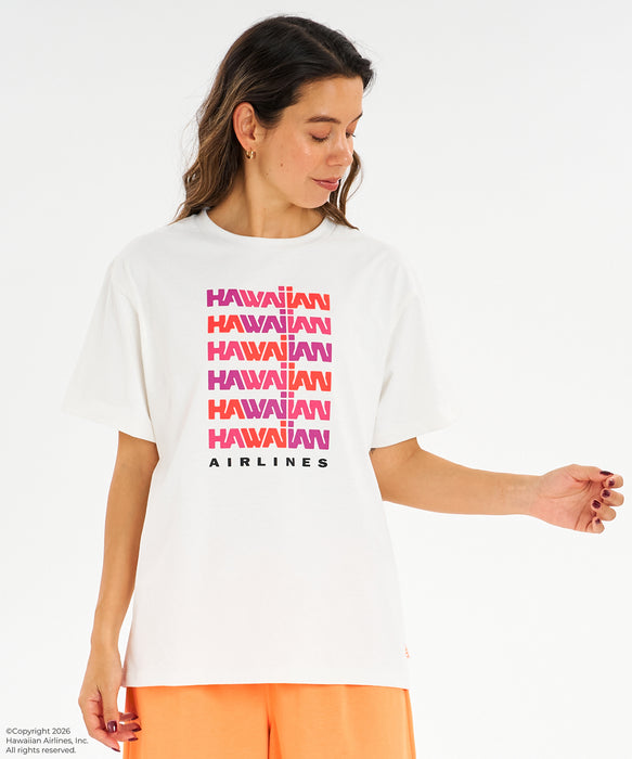 ROXY x HAWAIIAN AIRLINES】TEE ラッシュTシャツ /UVカット/EASY DRY