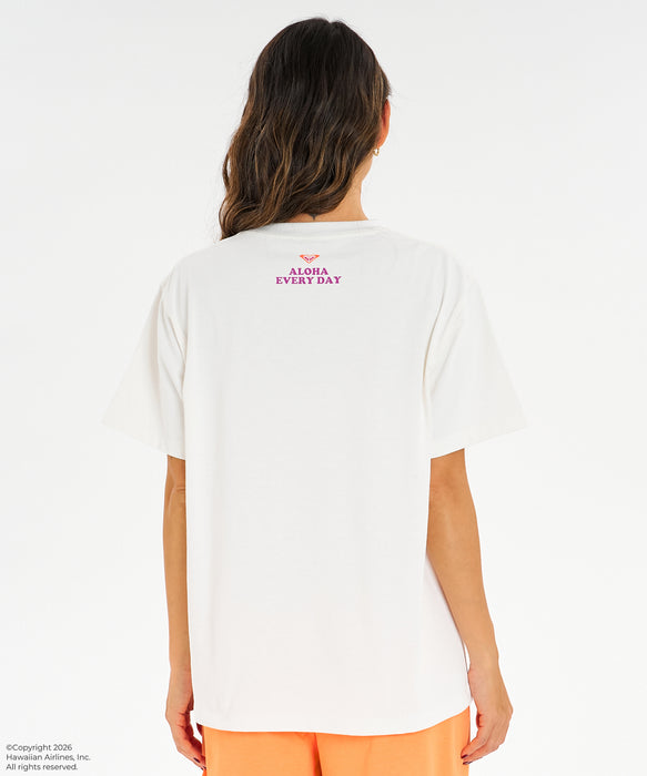 【ROXY x HAWAIIAN AIRLINES】TEE ラッシュTシャツ /UVカット/EASY DRY/接触冷感 ＜2026年夏モデル＞