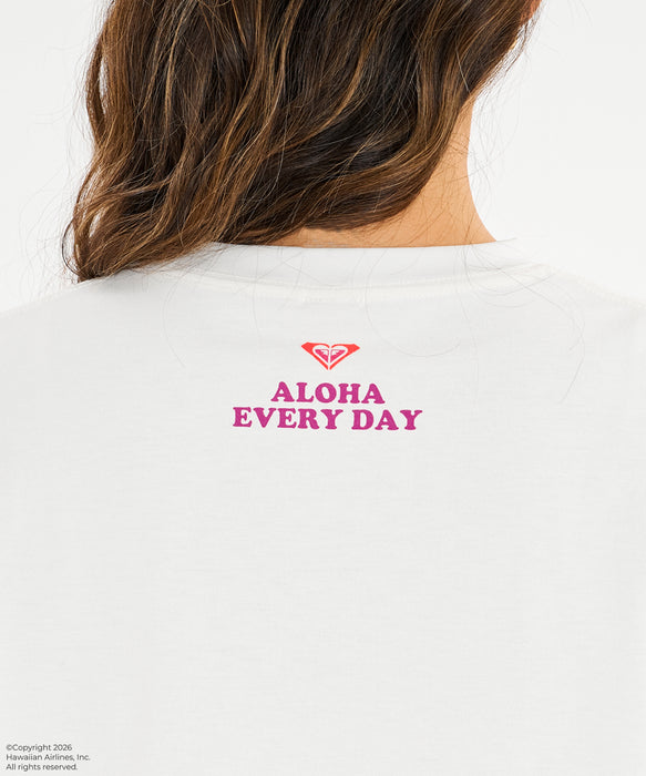 【ROXY x HAWAIIAN AIRLINES】TEE ラッシュTシャツ /UVカット/EASY DRY/接触冷感 ＜2026年夏モデル＞