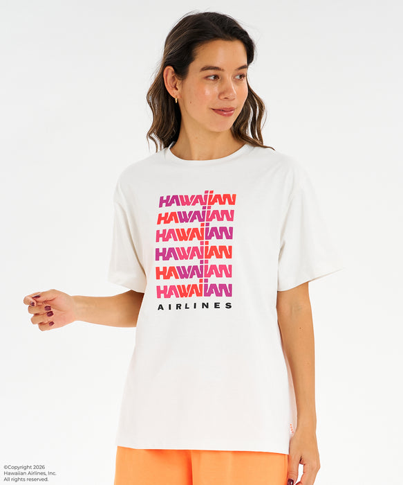 ROXY x HAWAIIAN AIRLINES】TEE ラッシュTシャツ /UVカット/EASY DRY