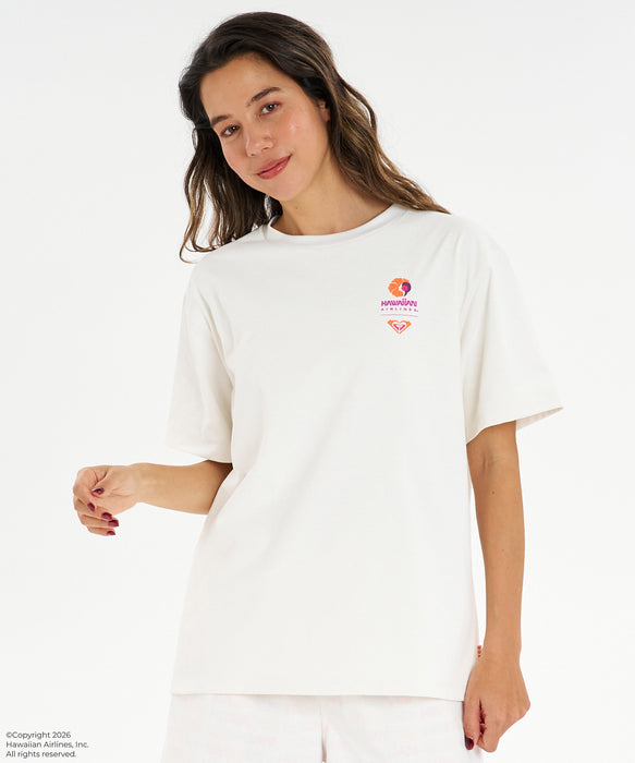 【ROXY x HAWAIIAN AIRLINES】TEE ラッシュTシャツ /UVカット/EASY DRY/接触冷感 ＜2026年夏モデル＞