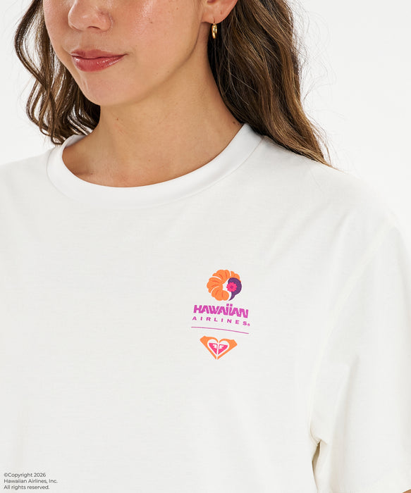 【ROXY x HAWAIIAN AIRLINES】TEE ラッシュTシャツ /UVカット/EASY DRY/接触冷感 ＜2026年夏モデル＞