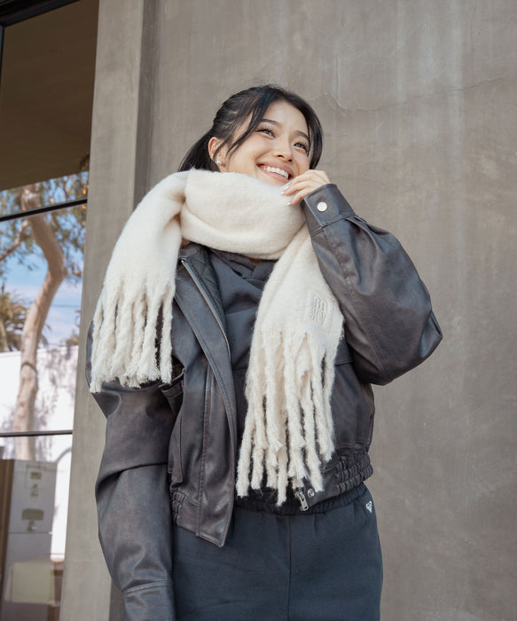 ROXY x NANAHA SHAGGY SCARF フリンジストール マフラー 【2026年秋冬モデル】
