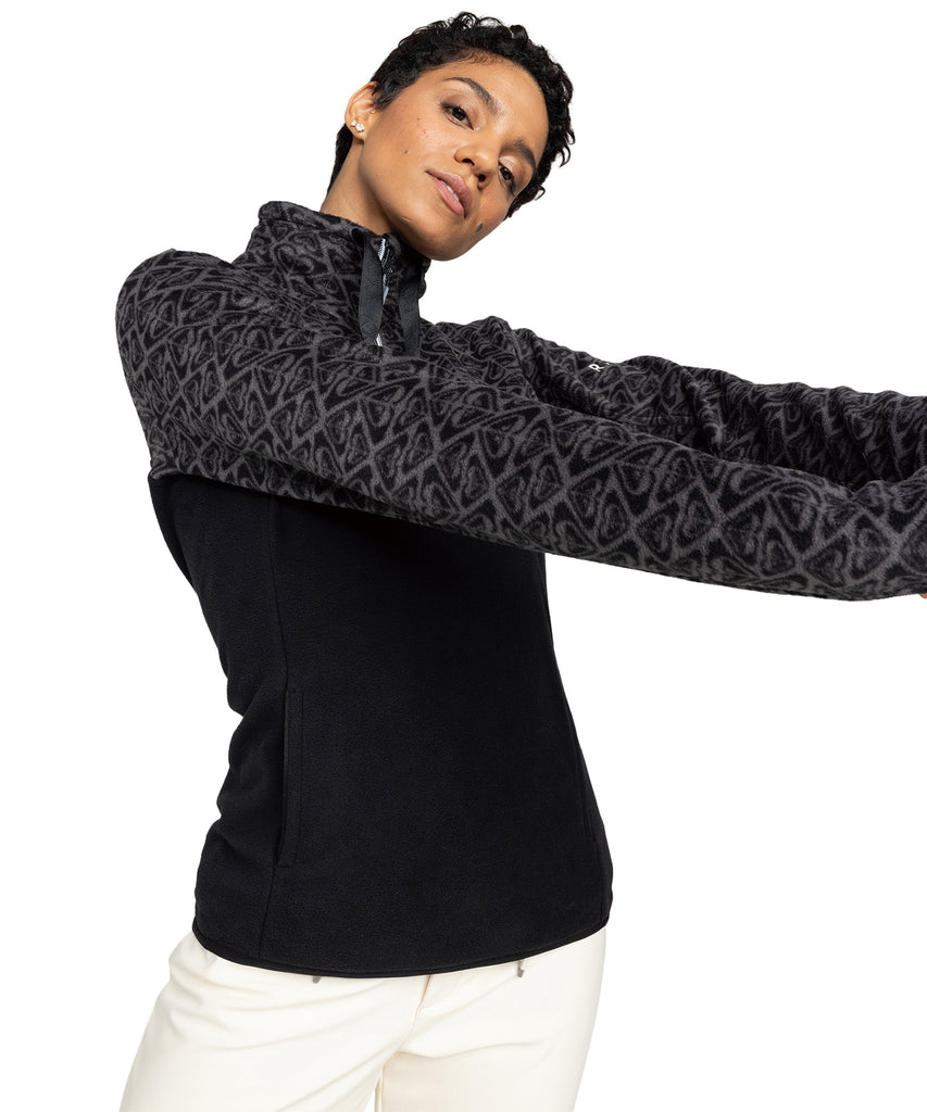 ROXY ウィメンズ SAYNA HALF ZIP スノー ベースレイヤー ハーフジップ