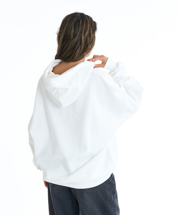 archivio⭐️ホワイトフード付トレーナー　サイズ36 OUTLET】Roxy HIT THE ROAD HOODIE ウィメンズ フード付きプルオーバー
