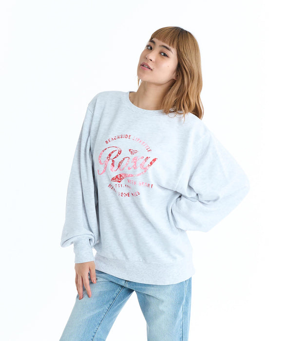 ROXY WITH HEART PULLOVER クルーネックスウェット トレーナー ミニ裏