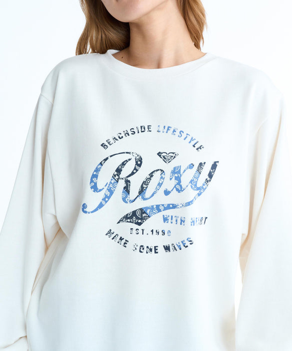 ROXY ウィメンズ ROXY WITH HEART PULLOVER クルーネックスウェット