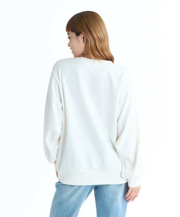 ROXY WITH HEART PULLOVER クルーネックスウェット トレーナー ミニ裏