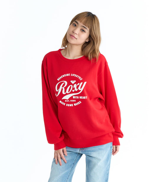 ROXY WITH HEART PULLOVER クルーネックスウェット トレーナー ミニ裏