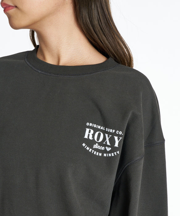 ROXY ウィメンズ JIVY PULLOVER トレーナー 【2026年秋冬モデル】 BBK / L