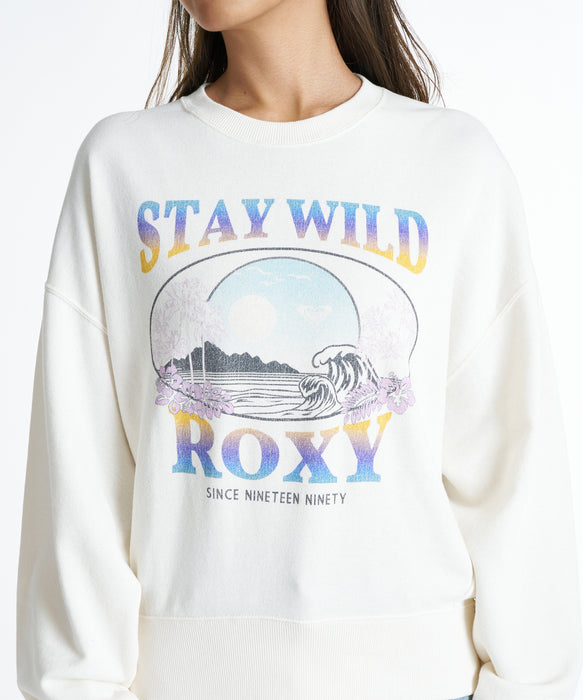 ROXY ウィメンズ STAY WITH ROXY トレーナー 【2026年秋冬モデル】 NAT / L