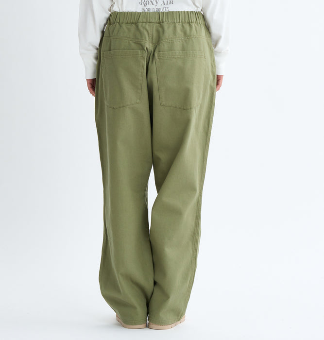 Roxy TAKE IT EASY PANTS ボーイフレンドフィットパンツ