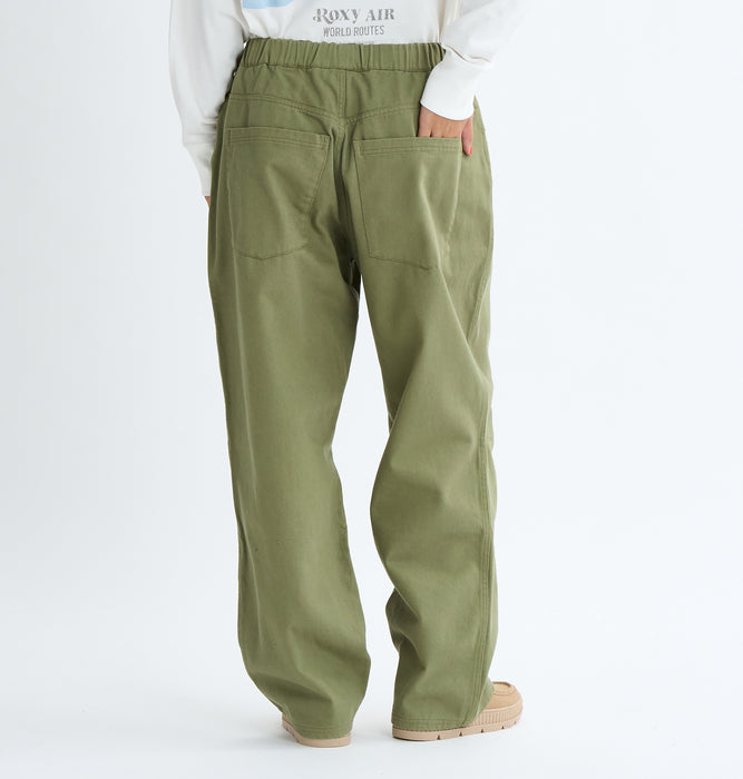 Roxy TAKE IT EASY PANTS ボーイフレンドフィットパンツ