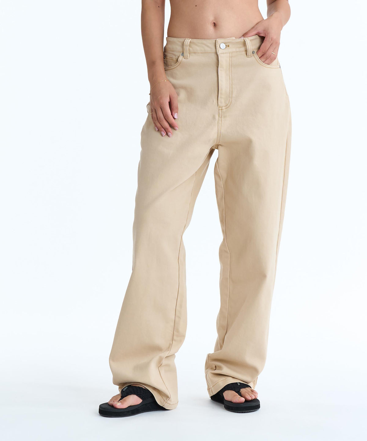 【新品】レザレクション　ロングパンツ　ベージュ　メンズ　Lサイズ 新品】レザレクション ロングパンツ ベージュ メンズ Lサイズ