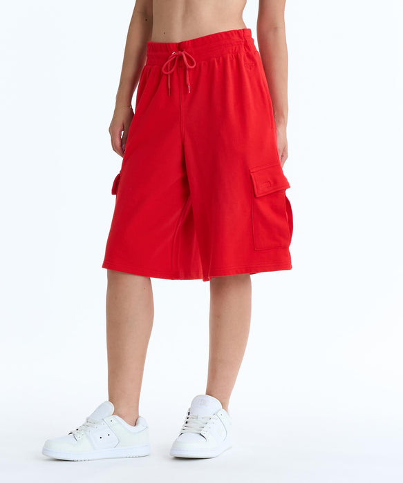 SサイズROXY デニムジャケットと赤いパンツセット ROXY WITH HEART HALF セットアップボトムス 【2026年春夏モデル】