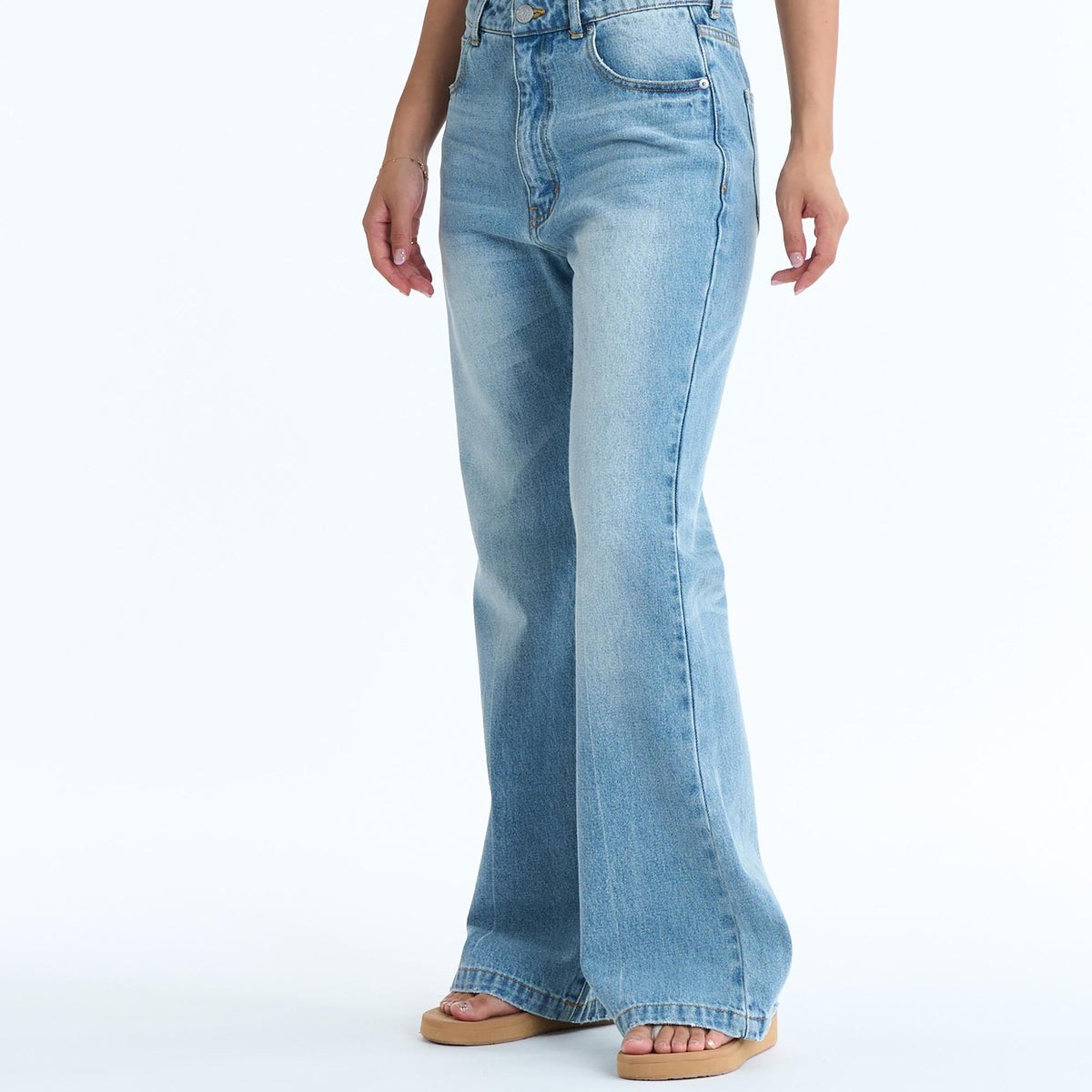 ROXY ウィメンズ SALTY FLARE DENIM フレアデニムパンツ 【2026年春夏