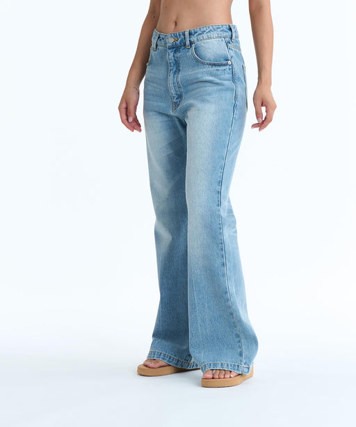 ROXY ウィメンズ SALTY FLARE DENIM フレアデニムパンツ 【2026年春夏