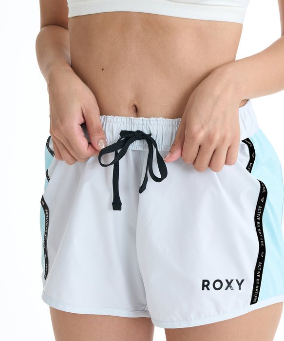 ROXY ウィメンズ FITNESS BLOOM BRIGHT SHORTS ショートパンツ 【2026年春夏モデル】 LGY / L