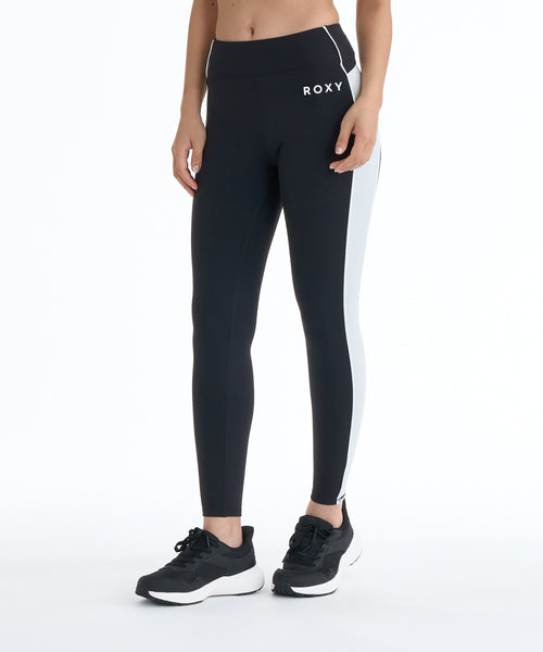 ROXY FITNESS BLOOM BRIGHT LEGGING ポケット付き レギンス/水陸両用