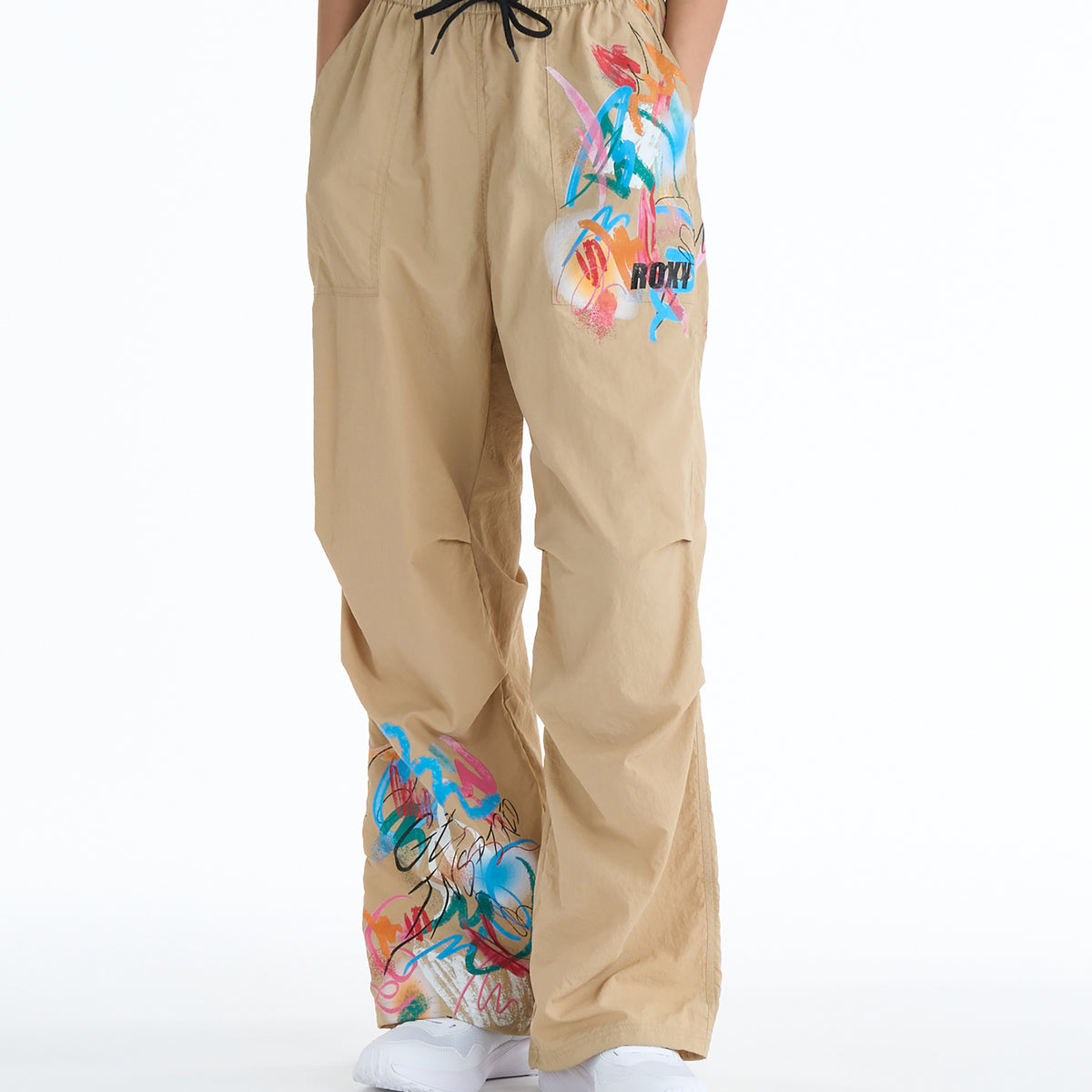 ROXY FITNESS FEEL THE SPARK PANTS ナイロンワッシャーパンツ/撥水