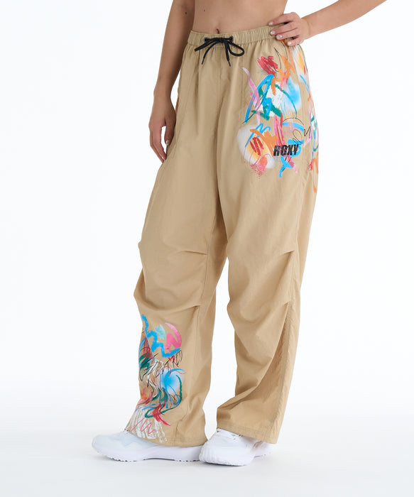 ROXY ウィメンズ FITNESS FEEL THE SPARK PANTS ロングパンツ 【2026年春夏モデル】 BEG / L