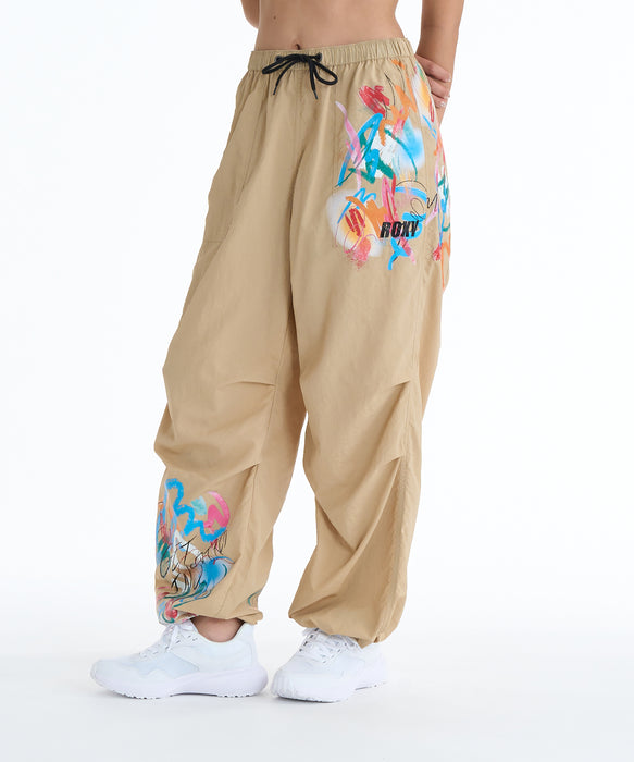 ROXY ウィメンズ FITNESS FEEL THE SPARK PANTS ロングパンツ 【2026年春夏モデル】 BEG / L