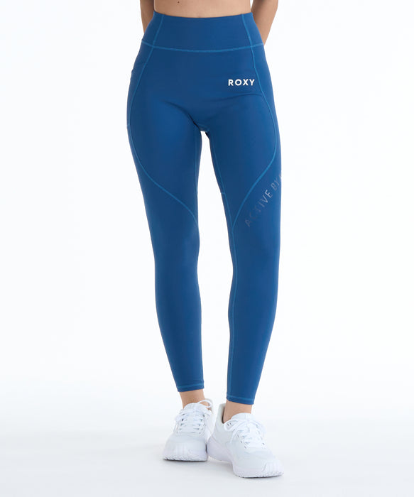 ROXY ウィメンズ FITNESS BLOOM BRIGHT LEGGING ロングパンツ 【2026年春夏モデル】 NVY / L