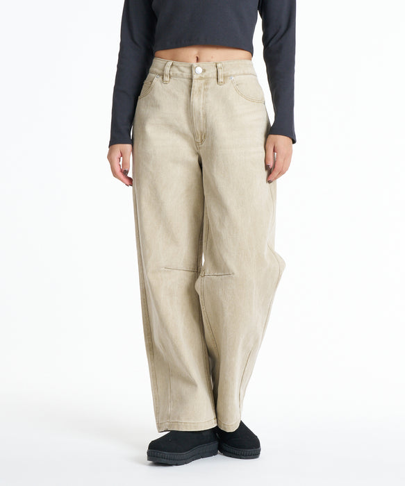 ROXY ウィメンズ TIDAL TWILL PANTS ロングパンツ 【2026年秋冬モデル】 BEG / L