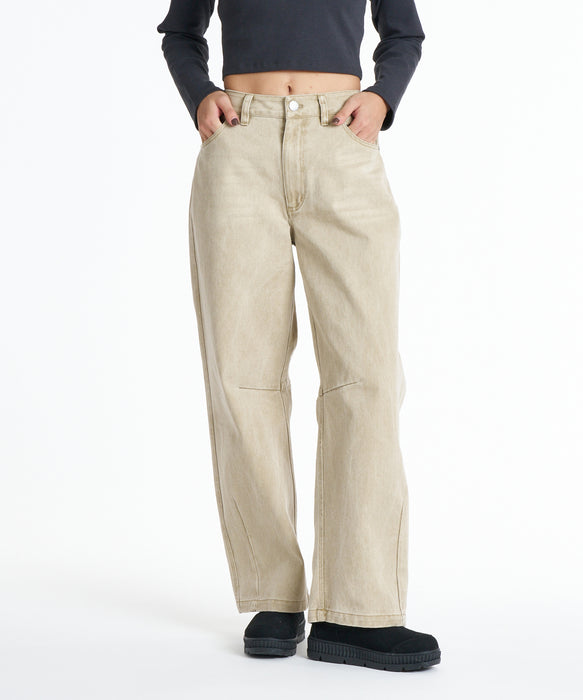 ROXY ウィメンズ TIDAL TWILL PANTS ロングパンツ 【2026年秋冬モデル】 BEG / L