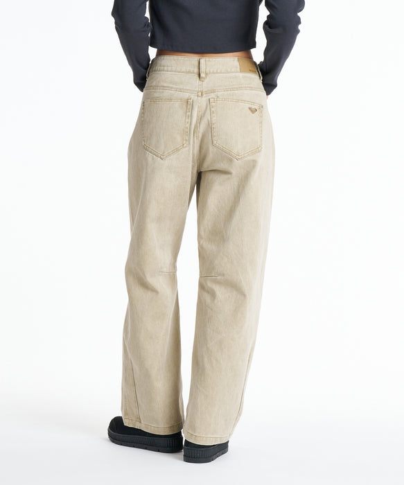 ROXY ウィメンズ TIDAL TWILL PANTS ロングパンツ 【2026年秋冬モデル】 BEG / L