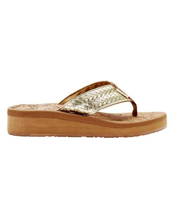 ROXY ウィメンズ CAILLAY JP ファッションサンダル 【2026年春夏モデル】 GLD / L