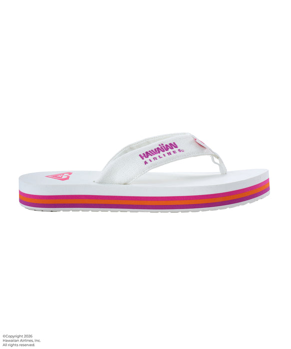 【ROXY x HAWAIIAN AIRLINES】FLIP FLOP ポーチ付きビーチサンダル ＜2026年夏モデル＞
