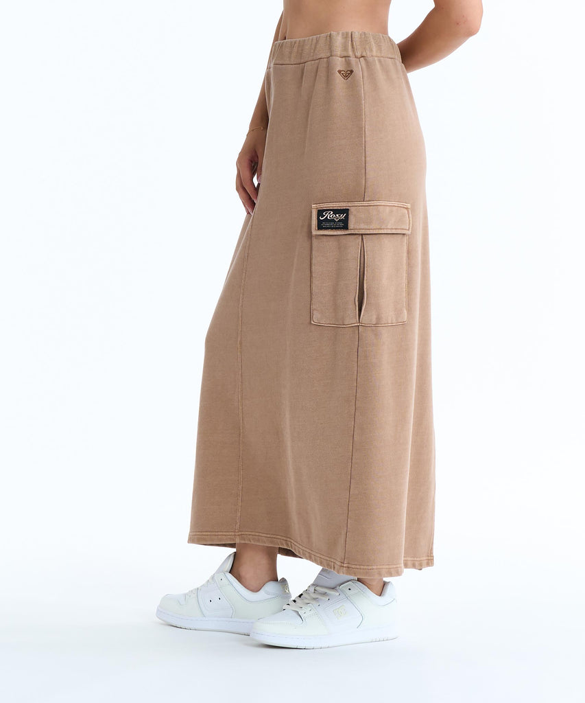 リクエスト品 ROXY ウィメンズ TRUST ロングスカート スリット・カーゴポケット付き