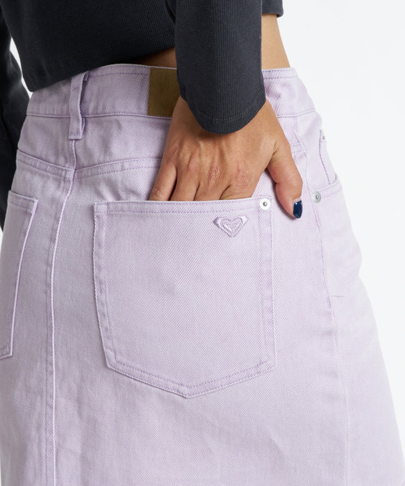 ROXY ウィメンズ TIDAL TWILL SKIRT スカート 【2026年秋冬モデル】 LAV / L