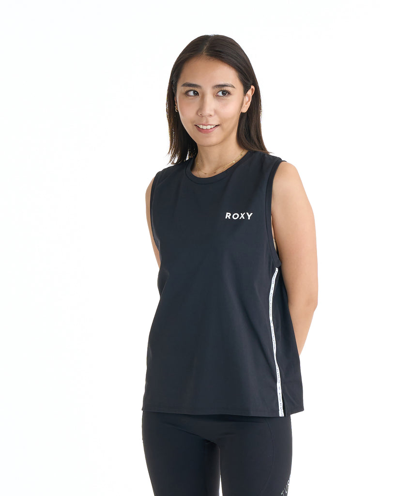 Re:room 水陸両用 ROXY FITNESS BLOOM BRIGHT TANK シャリ感 ドライタッチ タンクトップ