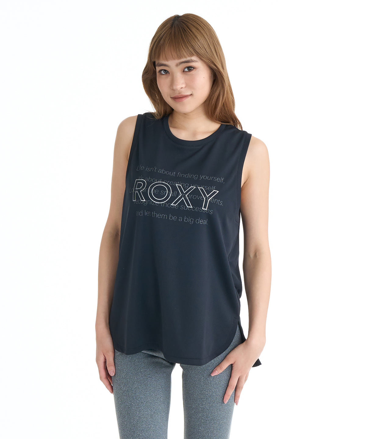 RIZE 雷図 リバーシブル メッシュ タンクトップ おまけ付き ROXY FITNESS GO WITH YOU ふっくら メッシュ素材 タンクトップ/水陸