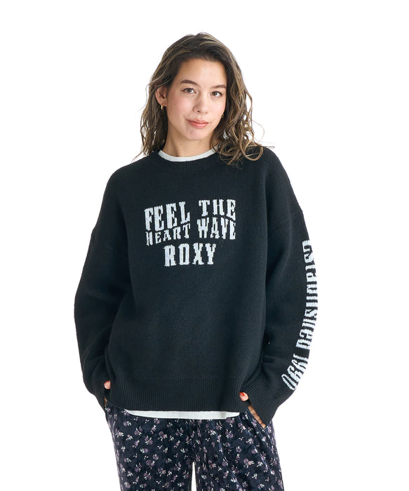 Roxy FEEL THE HEART WAVE ウィメンズ ライクジャカードセーター <2025FW CRUISERS>