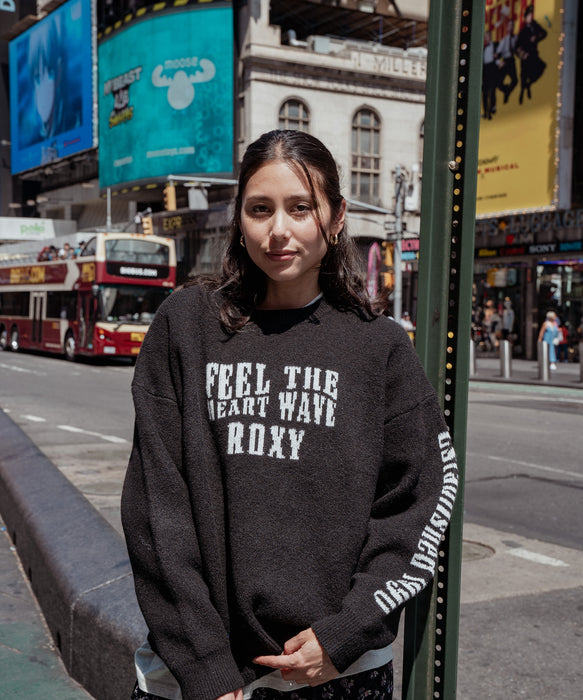 Roxy FEEL THE HEART WAVE ウィメンズ ライクジャカードセーター <2025FW CRUISERS>