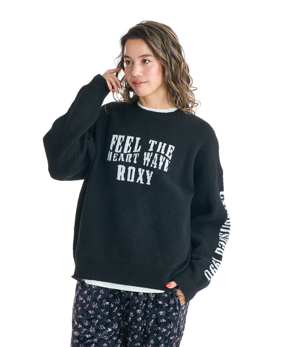 Roxy FEEL THE HEART WAVE ウィメンズ ライクジャカードセーター <2025FW CRUISERS>