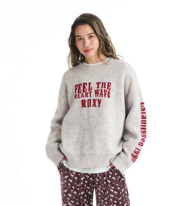 Roxy FEEL THE HEART WAVE ウィメンズ ライクジャカードセーター <2025FW CRUISERS>